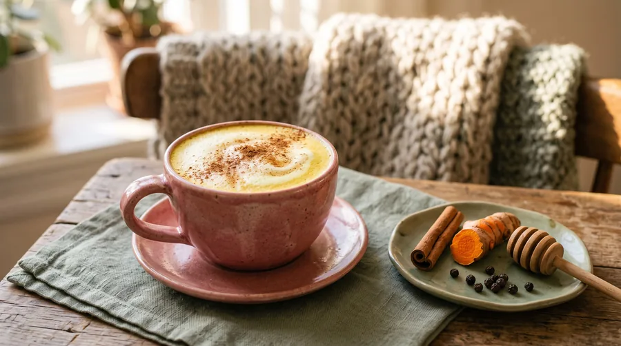 Goldene Milch mit Kurkuma