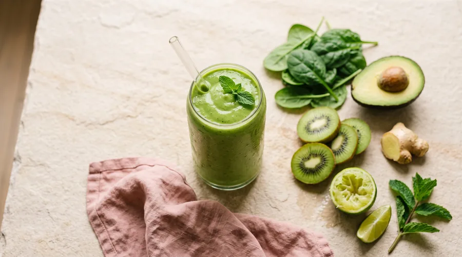 Grüner Glow-Smoothie
