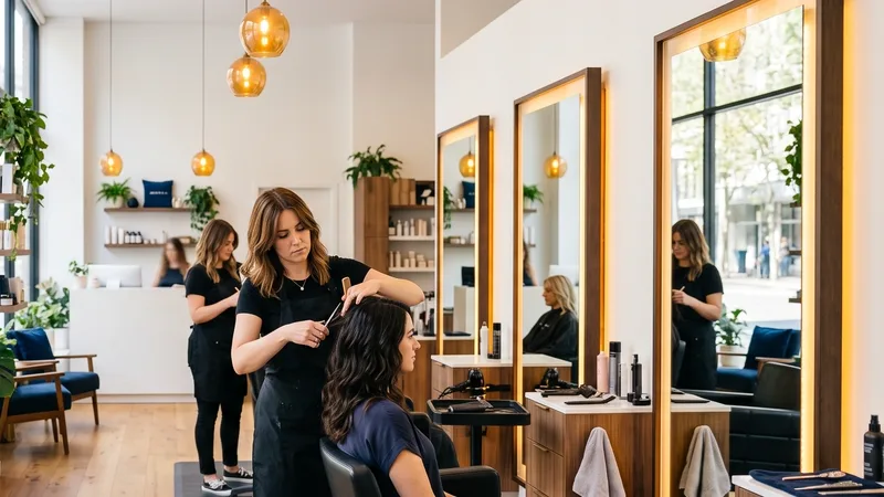 Salon mit Fensterfront