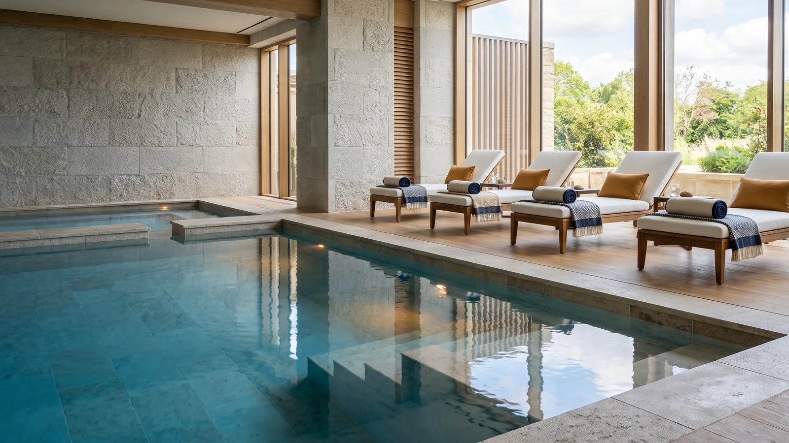 Innenbecken in einem Spa